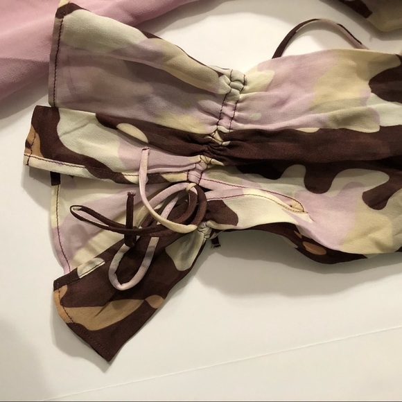 🆕Massimo Dutti Purple/Brown Blouse Size 2 - Picture 7 of 8